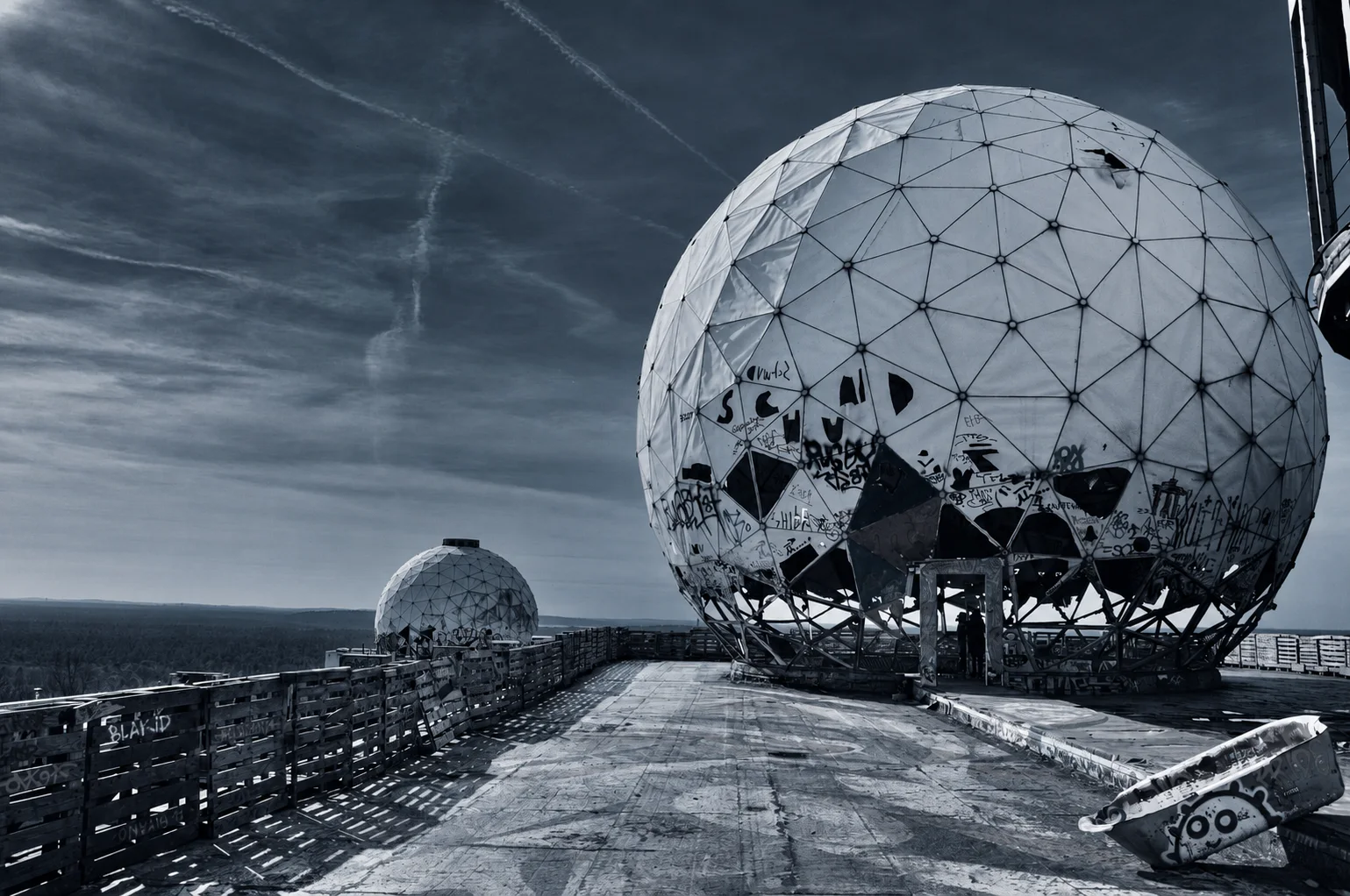 Radomes at Teufelsberg in Berlin